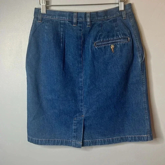 Women’s Vintage Eddie Bauer Denim Skirt with pockets Size 6 - Picture 2 of 7